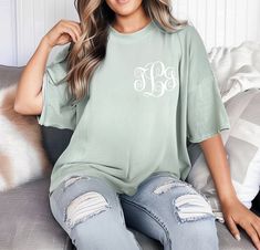 🔆 Limited Time Offer: 30% OFF on All Tees!🔆 🌟 Perfect Gifts & Matching Outfits for Everyone! 🌟 🎁 Special Bulk Discounts For Everyone...just Ask! Why You'll Love Our Premium Quality T-Shirts: Ultimate Comfort: Made from soft, lightweight fabric with just the right amount of stretch for all-day wear. Flattering Fit for All: Designed to look great on both men and women, adding versatility to your wardrobe. High-Quality Materials: White Tees: 6.1 oz., 100% ring-spun USA cotton, preshrunk, soft- Casual Monogram Cotton Tops, Casual Cotton Monogram Tops, Monogrammed Short Sleeve Cotton T-shirt, Short Sleeve Cotton Monogram Top, Short Sleeve Cotton Tops With Monogram, Short Sleeve Cotton Top With Monogram, Woman T Shirt, Monogram Shirt, Monogram Shirts