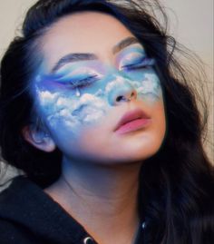 Ocean Dress, Make Up Inspo, Creative Makeup Looks, Elements Of Nature, Creative Makeup, Artistry Makeup, Face Art, Abba