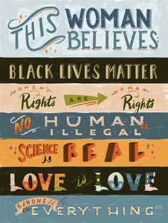 this woman believe black lives matter art print