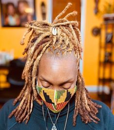 Half-Up Medium Locs Style Loc Hair Colors, Mohawk Dreads, Afro Dreads, Medium Locs, Short Dreads