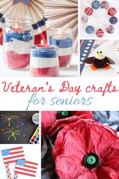 veterans day crafts and activities for seniors to do with the kids at home or school