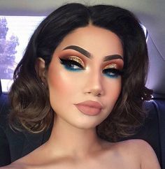 Full Glam, Pinterest Makeup, Makijaż Smokey Eye, Beauty Goals, Blue Eyeshadow, Prom Makeup, Gorgeous Makeup, Glam Makeup