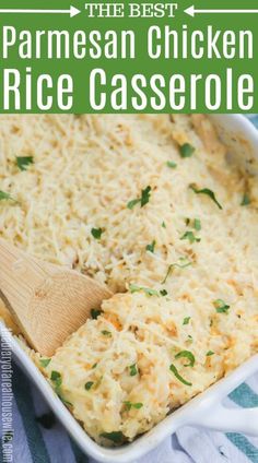 the best parmesan chicken rice casserole recipe