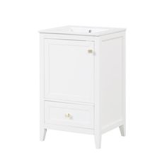 a white cabinet with drawers and a sink on it's side, against a white background