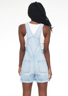 An easygoing choice for warm days. These short overalls have an authentic vintage look and feel in a light washed non stretch denim. With the bonus of pockets on the bib and bottom half, these are just waiting to be layered over our Blake Bodysuit and taken out for summer spin. 3.5" inseam, no stretch Details 100% Cotton Machine Wash Cold True To Size Short Overalls, Pant Shirt, Light Wash Denim, Small Tops, Sweater Skirt, Overall Shorts, Swimwear Tops, Vintage Look, Vintage Looks