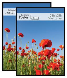 PRICES MAY VARY. MODERN DESIGN: This set of lightweight hanging picture frames are the ideal choice to display your favorite photos, art prints, posters and more; Contemporary, sleek, and aesthetically ideal to accent your living space DIMENSIONS: This set of two frames will each accommodate one 20x28 inch photograph, artwork or art print; This hanging frame set's packaging has been specifically engineered to prevent damage during delivery LIGHTWEIGHT FRAME: With a thin black profile and corruga Large Picture Frame, Black Profile, Plastic Picture Frames, Poster Frames, House Layout, Hanging Picture Frames, Photo Frame Gallery, Photo Album Scrapbooking, Hanging Frames