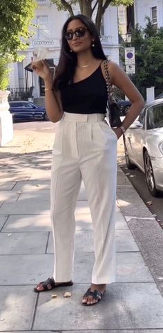 Miami Fashion 2024, Summer Outfit Aesthetic, Elevated Casual, 2024 Outfits, Women's Outfits, Summer Work, Classy Work Outfits, Classy Casual Outfits, Looks Black