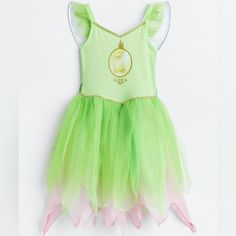 New With Tags H&M Tinker Bell Winged Costume Dress Size: 3t/4t Color: Bright-Green/Light Green/Gold Colored/Silver Colored Detachable Wings At Back With Hook-Loop Fastening. Sleeveless, V-Neck, Glittery Waistband. Triple Layered Skirt In Tulle. No Trade. Drop A Comment Below For Any Questions. Make An Offer If Interested! M Costumes, Bell Costume, Buzz Lightyear Costume, Tinker Bell Costume, Santa Outfit, Pumpkin Costume, Belle Dress, Wings Costume, Tinker Bell