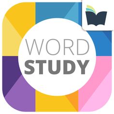 the word study logo with an image of a book in the middle and words below it