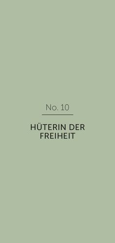 a green background with the words no 10 written in german