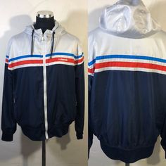 Classic 80s old school zip track top with hood  Size label says XL  Great condition  2 zip pockets Walk In Wardrobe, Terry Towel, Size Label, Top Photo, Cardigans For Women, Sport Fitness, Nike Jacket, Adidas Jacket, Old School