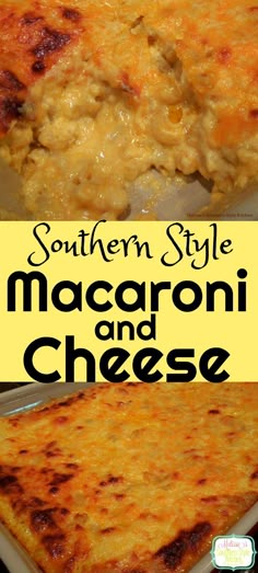 this southern style macaroni and cheese casserole is delicious