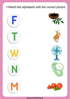 the letter f worksheet with pictures and words