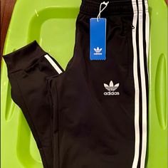 Adidas Yoith Black Track Pants-Ym Nwt Adidas Stretch Sweatpants For Streetwear, Stretch Black Sweatpants With Three Stripes, Black Stretch Sweatpants With Three Stripes, Fitted Black Joggers For Spring, Adidas Black Pants With Pockets, Adidas Casual Black Bottoms, Adidas Black Pants For Streetwear, Adidas Black Three Stripes Joggers, Adidas Black Joggers With Three Stripes