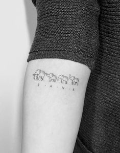 Elephant Family Tattoo, First Tattoo Ideas, Family Tattoo Designs, Elephant Tattoo Design, Sibling Tattoos