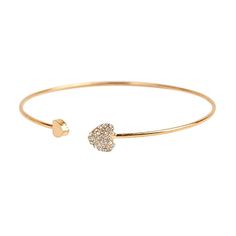 PRICES MAY VARY. Title: Bracelets, Women's Crystal Love Heart Open Cuff Bangle Bracelet Gold Silver Tone Jewelry Gift Clever. Product Type: Categories Bangle Bracelet Gold, Wrist Jewelry, Cuff Bangle Bracelet, Summer Bracelets, Gold Bangle Bracelet, Cute Bracelets, Bracelet Gold, Cuff Bangles, Crystal Bracelets