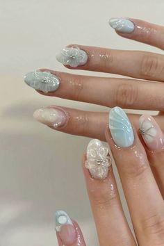 #nailsofinstagram #naildesign #nailsoftheday #aesthetic #trend La Nails, Hello Nails, Summery Nails, Classy Acrylic Nails, Pretty Gel Nails, Pearl Nails, Vacation Nails, Soft Nails, Short Acrylic Nails Designs