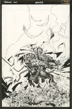 an image of a comic book page that is drawn in black and white with the title,