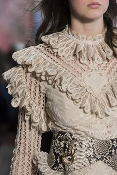 Unbridled Battenberg Dress by Zimmermann Fall Winter 2018 Futuristic Fashion, Art Dress, Fall 2018, White Fashion, Victorian Fashion, New York Fashion Week, Moda Operandi, New York Fashion