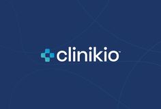 the clinkio logo on a blue background