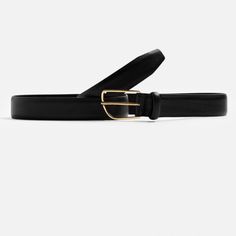 Zara Women’s Black Leather Belt Zara Leather, Black Leather Belt, Zara Black, Zara Women, Leather Belt, Belts, Black Leather, Zara, Buckle