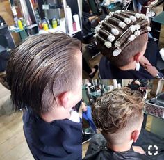 Mens Perm, Short Permed Hair, Undercut Pompadour, Disconnected Undercut, Side Hairstyles, High Fade, Style Hairstyle, Mens Hair Trends, Fade Haircuts