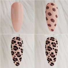 Leopard Print Nails Tutorial, Leopard Print Nail Art, Beginner Nail Designs, Leopard Print Nail, Leopard Nail Designs, Print Nail Art, Cheetah Nail Designs, Animal Print Nails Art