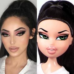 Bratz Doll Makeup, Bratz Makeup, Barbie Makeup, Makeup Challenges, Beauty Make-up, Doll Makeup, Halloween Costumes Makeup, Make Up Looks