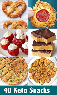 A wonderful collection of 40 amazing keto snacks. Easy to make and so very tasty, they help ensure success on the keto diet. Keto Snacks Easy, Keto Food List, Carb Free, Low Carbs, Keto Foods, Keto Cookbook, Keto Cookies