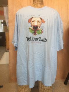 Yellow Lab T Shirt, Funny Dog Humor Shirt, (Sweatshirt,  Hoodie Available On Request) #875a T-SHIRT Long & Short Sleeve Various Colors for Sweatshirts and Hoodies please contact me to request a custom order Youth Sizes available Design will be printed on the front of the garment unless requested otherwise. The exception to this is hoodies where zippers and pockets may obstruct the printing space. 5XL NOT available in LONG SLEEVE LAVENDER & GREEN  (Please order short sleeve style or a different color)   6XL available in short sleeve only and  is NOT available in LAVENDER or GREEN Long sleeve colors may vary from pictured depending on availability from the garment mills.   COLOR: Fabric colors can affect the final print colors. This image shows the design on white. Computer monitors can depi Cotton Short Sleeve Hoodie Pre-shrunk, Cotton Graphic Print Short Sleeve Hoodie, Cotton Short Sleeve Hoodie, Casual Short Sleeve Hoodie With Letter Print, Dog Humor, Lavender Green, Yellow Lab, Sweatshirts And Hoodies, Shirt Quilt