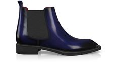 Woman's Luxury Chelsea Boots are handcrafted by individual order. Upper material is made by leather, premium leather. Insole and lining materials - leather. Your new shoes will be handcrafted especially for you and delivered for free to your home or office in 1-2 weeks. Included option for free return and remake if the shoes do not fit.Only now all this is available at an exclusive price of $295.00.Proceed with you order now. Blue Leather Business Boots, Business Blue Leather Boots, Blue Leather Office Boots, Classic Blue Boots With Leather Sole, Blue Goodyear Welted Boots With Round Toe, Elegant Blue Boots With Leather Sole, Chelsea Boots Women, Best Model, Feminine Look