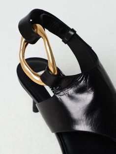 Heeled Sandals JIL SANDER Woman color Black Black Heeled Sandals, Sandals Woman, Black Sandals Heels, Italian Fashion Designers, Rubber Heels, Jil Sander, Heeled Sandals, Italian Fashion, Woman Colour