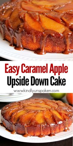 the best caramel apple upside down cake