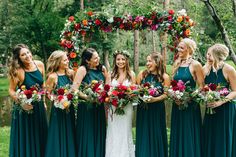 a group of women standing next to each other