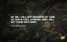 an image of a camouflage background with the quote, no sir i will not abandon my tank