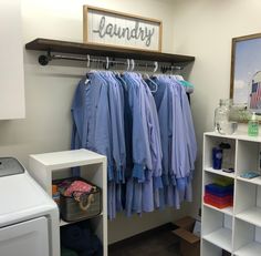 the laundry room is clean and ready for us to use