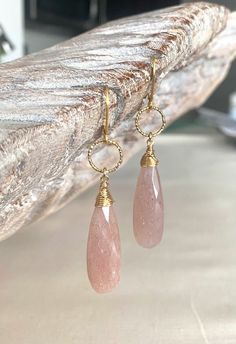 "These large sunstone teardrop earrings are simply wire wrapped and dangle from small vermeil or sterling silver textured hoops.  They're finished either gold filled or sterling lever backs for a secure wear. Beautiful sparkly boho chic earrings that can easily be dressed up or down. They measure approx 2.25\" from end to end.   You may like check out more of my earrings here: http://etsy.me/2e2BGZl Free first class USPS domestic USA shipping" Affordable Handmade Wrap Drop Earrings, Cheap Handmade Wrap Drop Earrings, Cheap Natural Dangle Jewelry, Cheap Bohemian Beaded Earrings For Gift, Cheap Natural Bohemian Earrings, Affordable Natural Dangle Earrings, Cheap Natural Color Dangle Earrings, Cheap Natural Earrings As Gift, Cheap Bohemian Jewelry With Dangling Beads