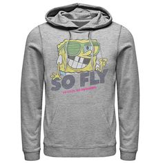 It's hip to be square with this men's SpongeBob hoodie. 1-pocket Drawstring hood Long sleevesFABRIC & CARE Cotton, polyester Machine wash Imported It's hip to be square with this men's SpongeBob hoodie. Licensed Character It's hip to be square with this men's SpongeBob hoodie. Size: 3XL. Color: Med Grey. Gender: male. Age Group: adult. Captain America Hoodie, Star Wars Ewok, Avengers Hoodie, Coin Logo, Dexter Laboratory, Nickelodeon Spongebob, Man Of Steel, Spongebob Squarepants, Pattern Graphic