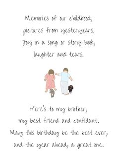 Birthday Poem for Brother from Sister Siblings and their Pet Dogs card Poem For Brother From Sister, Letter For Brother From Sister, Birthday Wishes For Brother From Sister, Poem For Brother, Brother Birthday Quotes From Sister, Brother Poems From Sister, Happy Birthday Brother From Sister, Happy Birthday Brother Wishes, Happy Birthday Little Brother