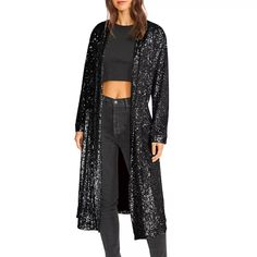 Steve Madden/Bb Dakota Show Stopper Sequin Duster Nwt (Taylor Swift Eras Tour Vibes) Product Details Open Front Style Allover Sequin Embellishments Long Sleeves Elasticized Back Inset Lined Please Note: This Product's Hang Tag Will State Bb Dakota By Steve Madden. Imported Nwt - Brand New In Packaging Several Sizes Available $99 Taylor Swift Eras Tour Vibes Sequin Duster, Duster Jacket, Open Front Jacket, Loungewear Jumpsuit, Long Sleeve Sequin, Bb Dakota, Black Sequins, Front Open, Jean Coat