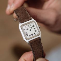 Cartier Vintage Watch Womens, Cartier Tank Watch Woman Brown, Cartier Leather Watch With Subdials, Vintage Watch Women Cartier Tank, Vintage Cartier Rectangular Watch, Van Life, Cartier, Time Piece, Most Beautiful