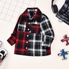 Pattern: grid, cartoon Color: white, red, green Height: 90 / 1-2y, 100 / 2-3y, 110 / 3-4y, 120 / 4-5y, 130 / 5-6Y Sleeves: long sleeves Thickness: normal Fabric: Cotton Gender: boy Launch: Autumn 2021 Season: spring and Autumn Outfit Ideas For Boys, Boys Plaid Shirt, Basic Streetwear, Kids Shirts Boys, Boys Fall Outfits, Kids Plaid, Fall Winter Jacket, Boys Plaid, Long Sleeve Plaid Shirt