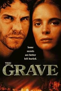 the grave movie poster with an image of two people in front of a fire and flames