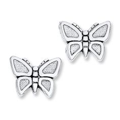 These endearing earrings for her feature butterflies styled in 14K white gold. The earrings are secured with friction backs. Gold Butterfly Earrings, Butterfly Earrings Gold, Butterfly Stud Earrings, Gold Stock, Jewelry Education, Jewelry Advice, Butterfly Earrings Stud, Gold Butterfly, Butterfly Earrings