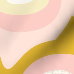 an abstract background with pink, yellow and white circles