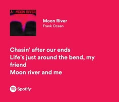 a pink background with the words moon river and an image of a black cat on it