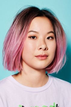 L.A.'s 6 Coolest Haircuts — Dressing Tips, Hair Dressing, Edgy Haircuts, Wavy Bob Hairstyles, Popular Haircuts, Short Hair Color, Dye My Hair, Hair Inspo Color, Rainbow Hair