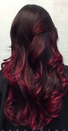 Red Highlights On Black Hair Indian, Red And Brown Hair Ideas, Brown Hair Red Tint, Red Highlights Brown Hair, Red Highlights On Dark Hair, Red Hair Tips, Blue Hair Highlights, Warm Scarves, Red Hair Inspo