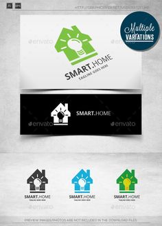 smart home logo design - buildings logo templates