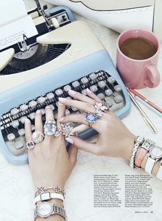 . Marie Claire Magazine, Boho Mode, The Bling Ring, Editorial Art, Insta Pics, A Cup Of Coffee, Beauty Editorial, Vintage Glamour, All That Glitters